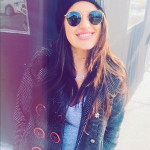 Marc by Marc Jacobs polka dot wool peacoat